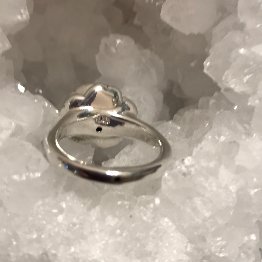 STERLING SILVER ROSE  RING SIZE 9 175.00 NWT - Picture 3 of 8